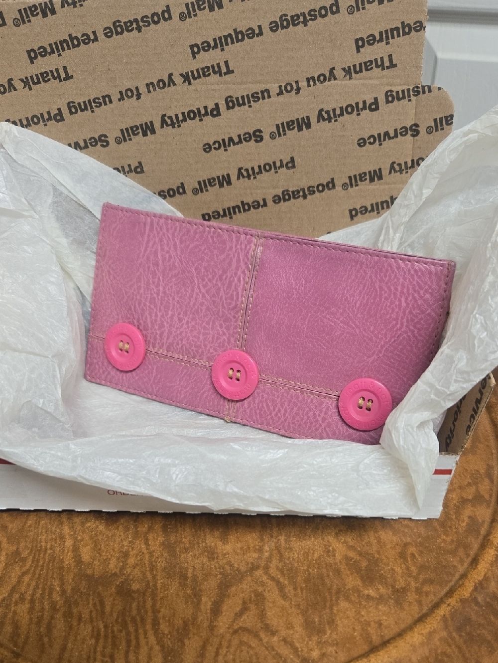 Matt & Nate Wallet with Button Accent